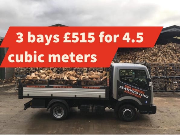 P:aul Harding firewood 3 bays loose logs